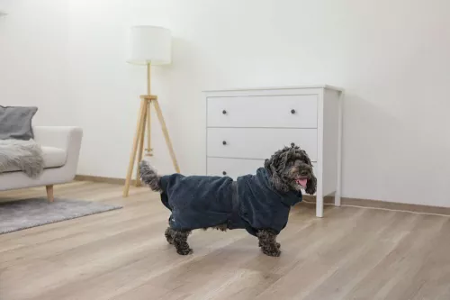 Hundebademantel Kerbl Pet navy Demo